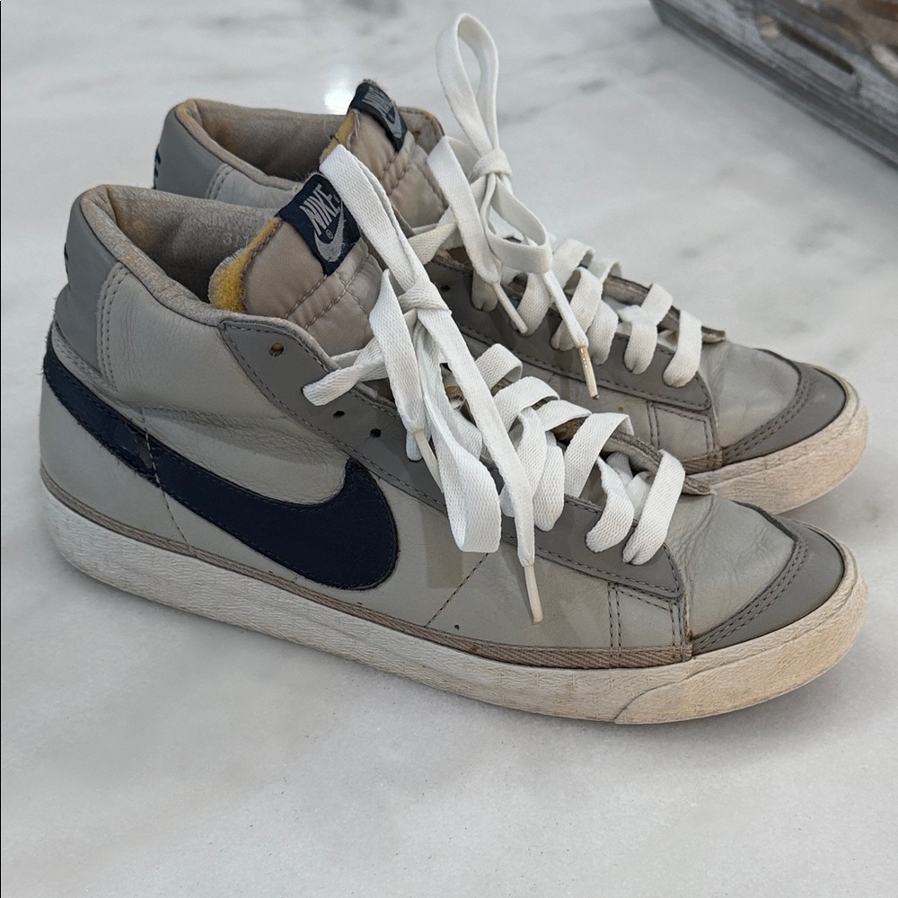 Nike Blazer Mid Neutral Medium Grey Obsidian 306972-041 Georgetown 2003 Size 9